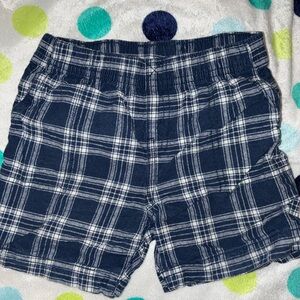 Carter's Blue Plaid Flat Front Shorts